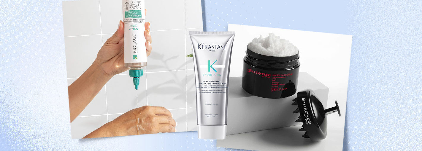 photo of hair products great for exfoliating scalp